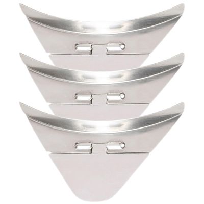 3pcs Kettle Cover Glass Water Pitcher Kettles Accessories Water Spout Caps Boiling Spout Covers Nozzle Stainless Steel Silver Household Electric