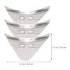 3pcs Kettle Cover Glass Water Pitcher Kettles Accessories Water Spout Caps Boiling Spout Covers Nozzle Stainless Steel Silver Household Electric view 3