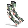 FARMER'S DEFENSE Gardening Arm Sleeves|UV Cooling Protective Sleeve Women & Men|Anti-Scratch Cover Sun UPF Outdoor Protection - Tropical Flowers - S/M view 1