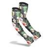 FARMER'S DEFENSE Gardening Arm Sleeves|UV Cooling Protective Sleeve Women & Men|Anti-Scratch Cover Sun UPF Outdoor Protection - Tropical Flowers - S/M view 2