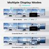 Docking Station Dual Monitor, Baseus 7 in 1 Laptop Docking Station 3 Monitors, USB C HUB with 4K HDMI, VGA, 100W PD, 3 USB for iPhone 15/MacBook/Dell/HP view 4
