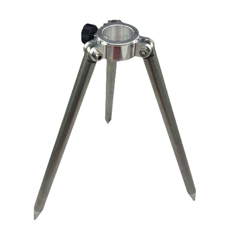 Mini Tripod For Prism Pole Surveying Instrument Aluminum Stainless Steel Material Holder 25mm Diameter 23cm Length Stand