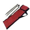 Mini Tripod For Prism Pole Surveying Instrument Aluminum Stainless Steel Material Holder 25mm Diameter 23cm Length Stand view 2