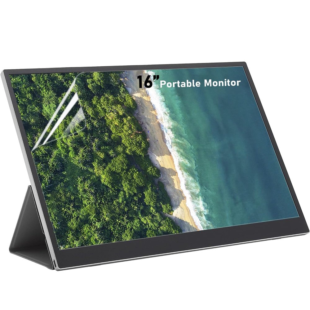 2 Pack 16" Portable Monitor Screen Protector for 16 Inch UPERFECT, Yodoit, InnoView, FMC, LG and Other 16:10 Monitor, 5H Anti Scratch HD Clear Film