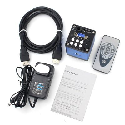 JUIYU HDMI VGA Digital Video 13MP 60 FPS Microscope Camera Industrial Monocular 180X Zoom C-Mount Lens (Color : B only Camera)