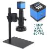 JUIYU HDMI VGA Digital Video 13MP 60 FPS Microscope Camera Industrial Monocular 180X Zoom C-Mount Lens (Color : B only Camera) view 4