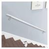 ALDEPO Grab Bars White Wooden Stair Handrails with Fittings, 3M/3.6M/2M/1.2M/3.3M Wall Mounted Auxiliary Grab Bar, Anti-Slip Grab Bar/Kids/4M (Color : 0.6m) view 1