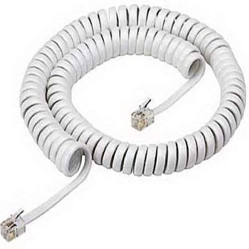 S60067 White Handset Cord 12 Feet for Landline Phone