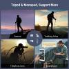 BundleSmallRig T-10 Camera Tripod, 68" Foldable Aluminum Tripod & Monopod and CH20 Video Head with Leveling Base view 2