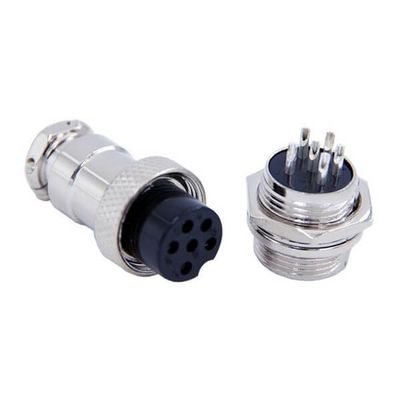 10pcs GX16 Connector 6 Pin PCB Mount Aviation Straight Male Female Connector