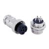 10pcs GX16 Connector 6 Pin PCB Mount Aviation Straight Male Female Connector view 1