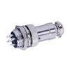 10pcs GX16 Connector 6 Pin PCB Mount Aviation Straight Male Female Connector view 3