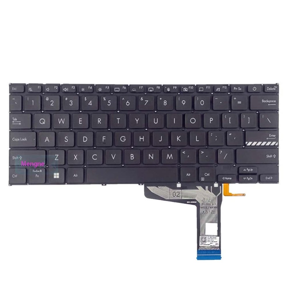 Laptop Keyboard Compatible with AS-U 14 X1402ZA X1403ZA Black US Backlight