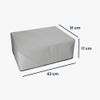 kwmobile Dust Cover Compatible with HP DeskJet 2755e / DeskJet 2720e / 2710e / 2820e / 2721e - Printer Case - Fabric Protector Cover - Light Grey view 4