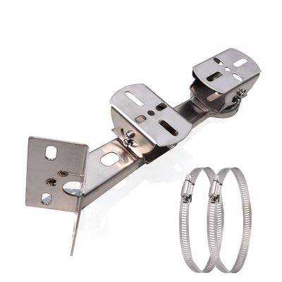 SamIdea 2 Duckbill Steel Security Camera Corner Pole Mounting Bracket, Universal Wall Corner Mounting Bracket Holder Stand Pole Mount Adapter for CCTV Surveillance Cameras