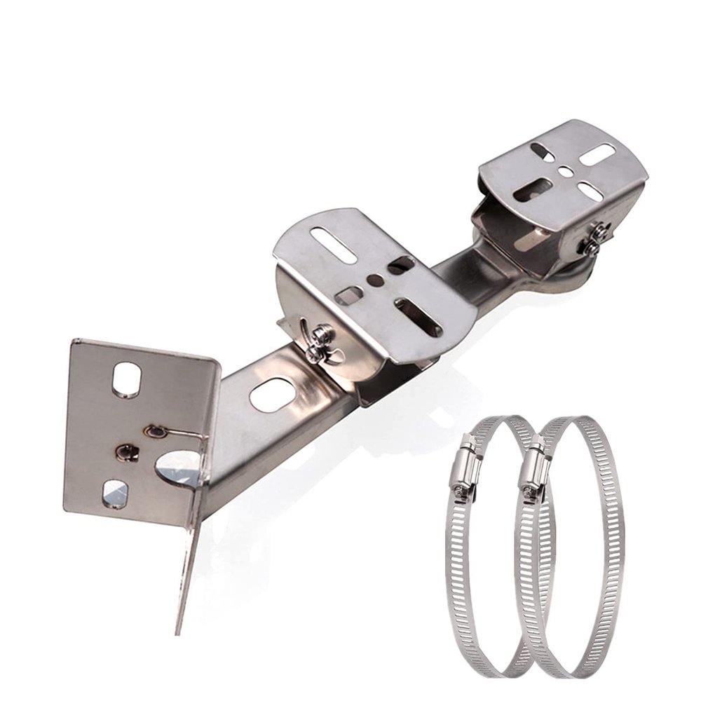 SamIdea 2 Duckbill Steel Security Camera Corner Pole Mounting Bracket, Universal Wall Corner Mounting Bracket Holder Stand Pole Mount Adapter for CCTV Surveillance Cameras