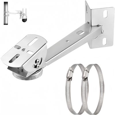 SamIdea Security Camera Corner Pole Mounting Bracket, Universal Wall Corner Mounting Bracket Holder Stand Pole Mount Adapter (I Type Corner Mount)