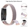 2 Pack Nylon Ace 3 Bands Compatible with Fitbit Ace 3 Straps - Soft Skin-Friendly Breathable Colorful Ace 3 Bands for Watch Band Wrist Strap Bracelet Accessories (Green+Pink Sand) view 2