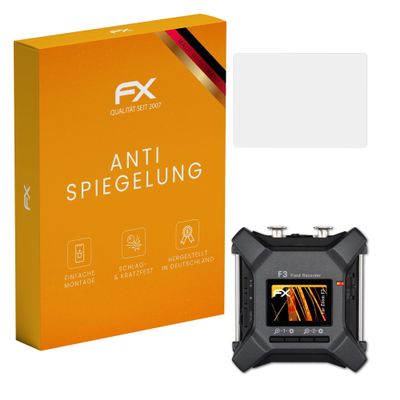 atFoliX Screen Protector compatible with Zoom F3 Screen Protection Film, anti-reflective and shock-absorbing FX Protector Film (2X)