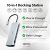 Opro9 10-in-1 USB C Hub Multiport Adapter, Laptop Docking Station Dual 4K HDMI / 1080P VGA, USB 3.0, PD 100W, Gigabit Ethernet, SD/TF Card Reader, 3.5mm Audio Jack, for Windows & MacBook PC, Laptops view 2