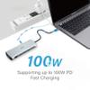 Opro9 10-in-1 USB C Hub Multiport Adapter, Laptop Docking Station Dual 4K HDMI / 1080P VGA, USB 3.0, PD 100W, Gigabit Ethernet, SD/TF Card Reader, 3.5mm Audio Jack, for Windows & MacBook PC, Laptops view 4