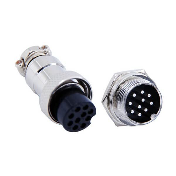 10pcs GX16 Connector 10 Pin Aviation Plug Socket Straight
