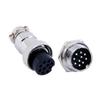 10pcs GX16 Connector 10 Pin Aviation Plug Socket Straight view 1