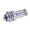 GX16 Connector 5 Pin Satraight Waterproof Male Female Aviation Wiring Connector view 2