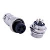 GX16 Connector 5 Pin Satraight Waterproof Male Female Aviation Wiring Connector view 3