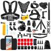 HONGDAK 70in1 Upgrade Action Camera Accessories Kit Compatible with GoPro Hero 13 12 11 10 9 8 7 6 5 4 Max 11 mini Insta360 X5 X4 X3 GO3 DJI Osmo Action 6 5Pro 4 3 AKASO Sony Sports DV view 1