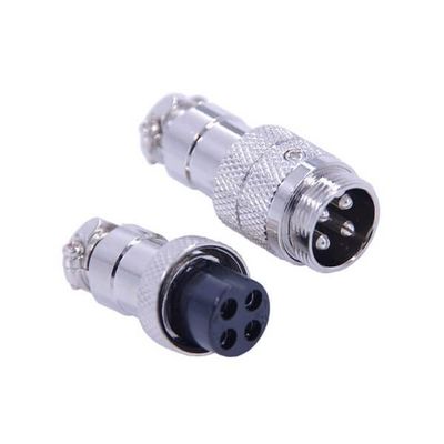 10pcs GX16 Connector 4Pin Straight Butt-Joint Male and Female Metal Aviation Connector