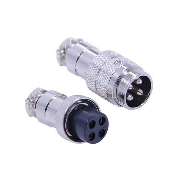 10pcs GX16 Connector 4Pin Straight Butt-Joint Male and Female Metal Aviation Connector