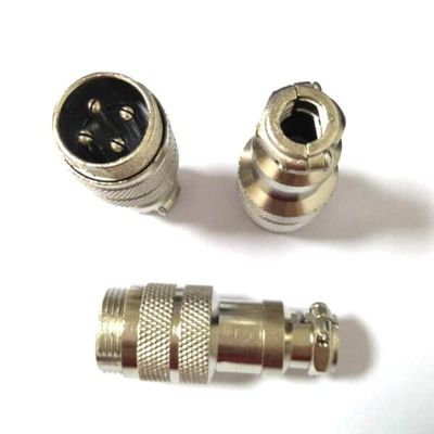 10pcs GX16 Connector 4 Pin Male Plug Straight Docking Cable