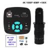 JUIYU Microscope Accessories Kit Lndustrial Video Microscope Camera 48MP/38MP/13MP HDMI USB for Digital Microscope Slides (Color : H1605B with 180X Len) view 2