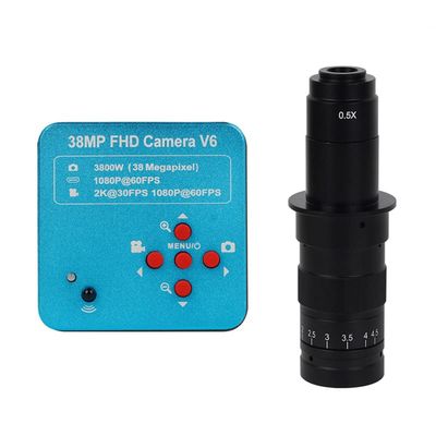 JUIYU Microscope Accessories Kit Lndustrial Video Microscope Camera 48MP/38MP/13MP HDMI USB for Digital Microscope Slides (Color : 3860 with 180X Len)