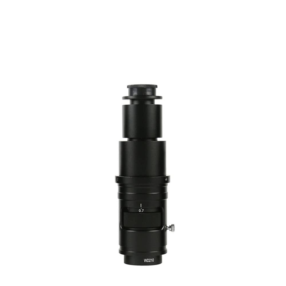 JUIYU Microscope Accessories Kit Industrial Adjustable Zoom CS C Mount Lens, HD Video Microscope Camera Lens, 100X 120X 130X 160X 200X 300X 320X 360X 500X 600X Microscope Slides (Color : 160X)