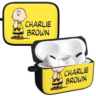 Affinity Bands Peanuts Classic HDX Case Cover Compatible with Apple AirPods Pro 1 & 2 (Charlie Brown)
