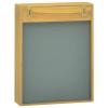 Tidyard Mirror Cabinet, Solid Teak Wood Wall Mounted with Glass Shelf, Medium Size Bathroom Storage for Home Decor view 4