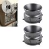 1 Pair Nab Hub Adapters, 10 Inch Universal Reel Tape Recorder Accessories, Easy to Install, Aluminium Alloy Polished, Nab Hub Adapter for Akai Teac view 3