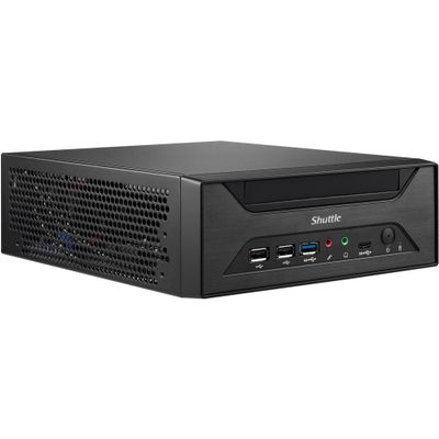 Shuttle Intel XPC Slim XH610 Barebone System - Mini PC - Socket LGA-1700-1 x Processor Support, Black
