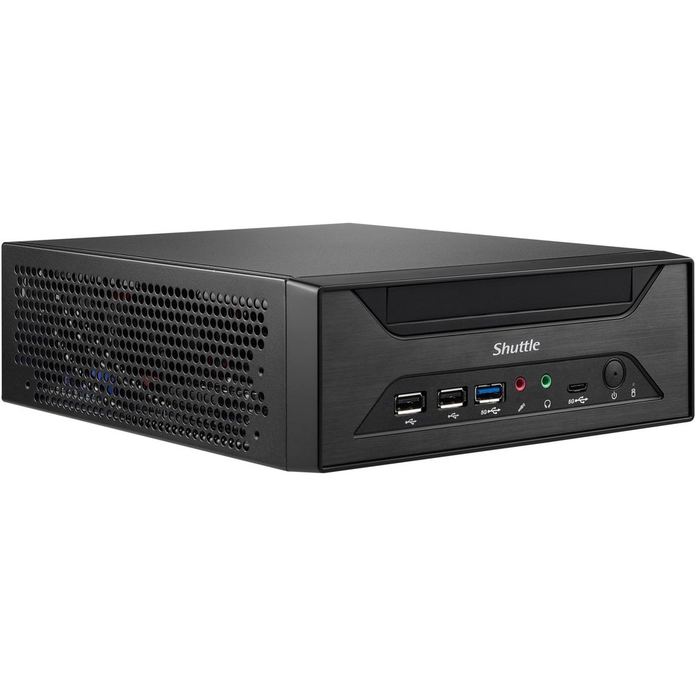 Shuttle Intel XPC Slim XH610 Barebone System - Mini PC - Socket LGA-1700-1 x Processor Support, Black