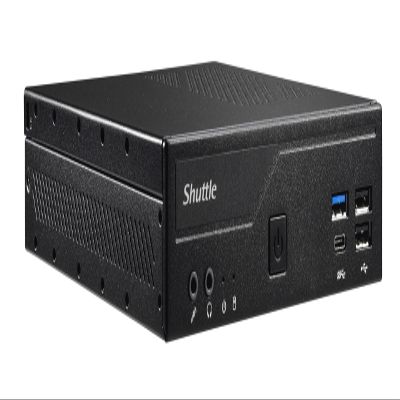 Intel Shuttle XPC Slim DH610S Barebone System - Slim PC - Socket LGA-1700-1 x Processor Support, Black