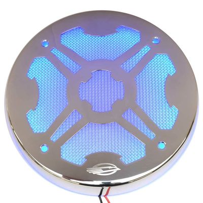 ITC Marine Boat Illuminated Speaker Grille Cover | Blue LED 7 3/8 Inch