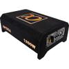 Alphasonik AS100A 10" 1200 Watts with a Built-in Amplifier Down-Firing Shallow Mount Enclosed for Tight Spaces in Cars and Trucks, Slim Thin Loaded Subwoofer Air Tight Sealed Bass Enclosure view 2
