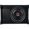 Alphasonik AS100A 10" 1200 Watts with a Built-in Amplifier Down-Firing Shallow Mount Enclosed for Tight Spaces in Cars and Trucks, Slim Thin Loaded Subwoofer Air Tight Sealed Bass Enclosure view 3
