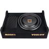 Alphasonik AS100A 10" 1200 Watts with a Built-in Amplifier Down-Firing Shallow Mount Enclosed for Tight Spaces in Cars and Trucks, Slim Thin Loaded Subwoofer Air Tight Sealed Bass Enclosure view 4