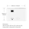 BenQ HT2060 1080p HDR LED Home Theater Projector | DCI-P3 & Rec.709 Wide Color Gamut | 8.3ms 120hz | Vertical Lens Shift | 2D Keystone | 1.3x Zoom | S/PDIF | HDMI 2.0 | Built-in 5Wx2 Speakers | 3D view 3