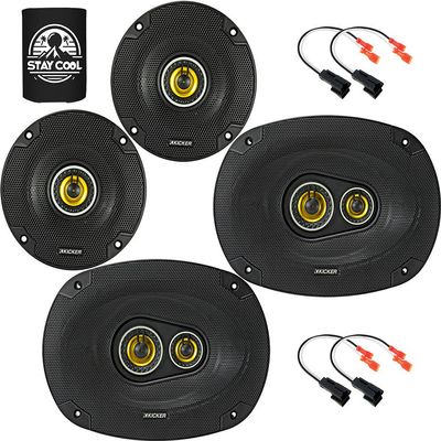KICKER Front Door and Deck 4 & 6x9 Speakers Kit for Cadillac Eldorado 96-02 Upgrade Kit - 2 Pairs of CS Series 4 and 6x9 Inch Speakers with Harnesses - 46CSC44 & 46CSC6934