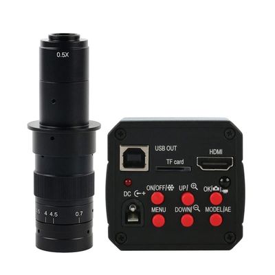 JUIYU Microscope Accessories Kit 18MP 1080P USB Industrial Digital Electronic Video Microscope Camera C Mount Microscope Slides (Color : 180x Lens)
