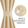 NICETOWN Biscotti Beige French Sidelight Door Window Curtains for Window view 4